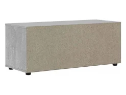 Mueble TV VISNES gris hormigón 100x40x38 cm madera ingeniería