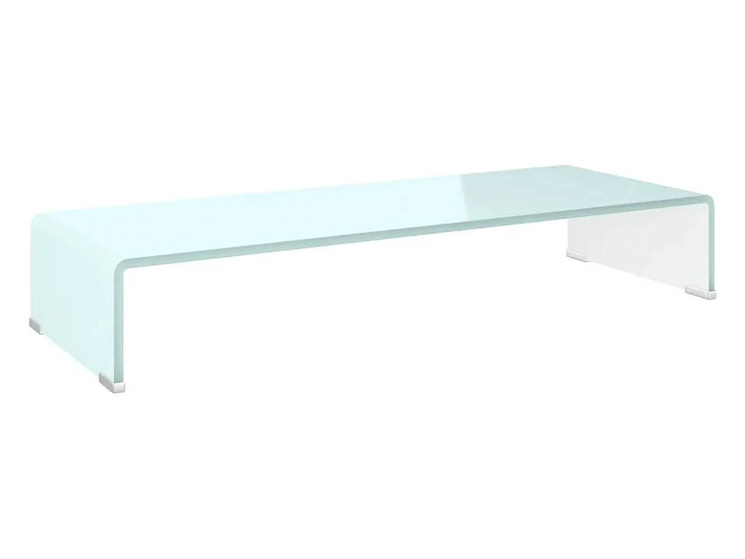 Mueble TV/Elevador de monitor cristal verde 80x30x13 cm YOE93482
