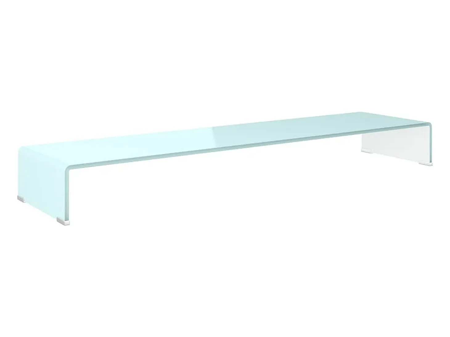 Mueble TV/Elevador de monitor cristal verde 120x30x13 cm YOE86829