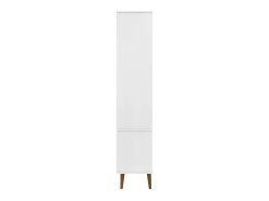 Mueble vitrina MOLDE madera maciza de pino blanco 90x35x175 cm