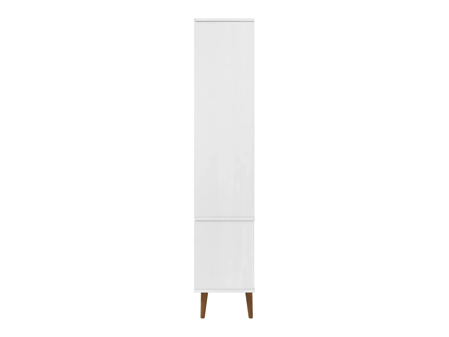 Mueble vitrina MOLDE madera maciza de pino blanco 90x35x175 cm