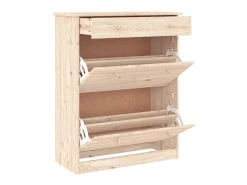 Mueble zapatero ALTA madera maciza de pino 77x35x96 cm ES963623