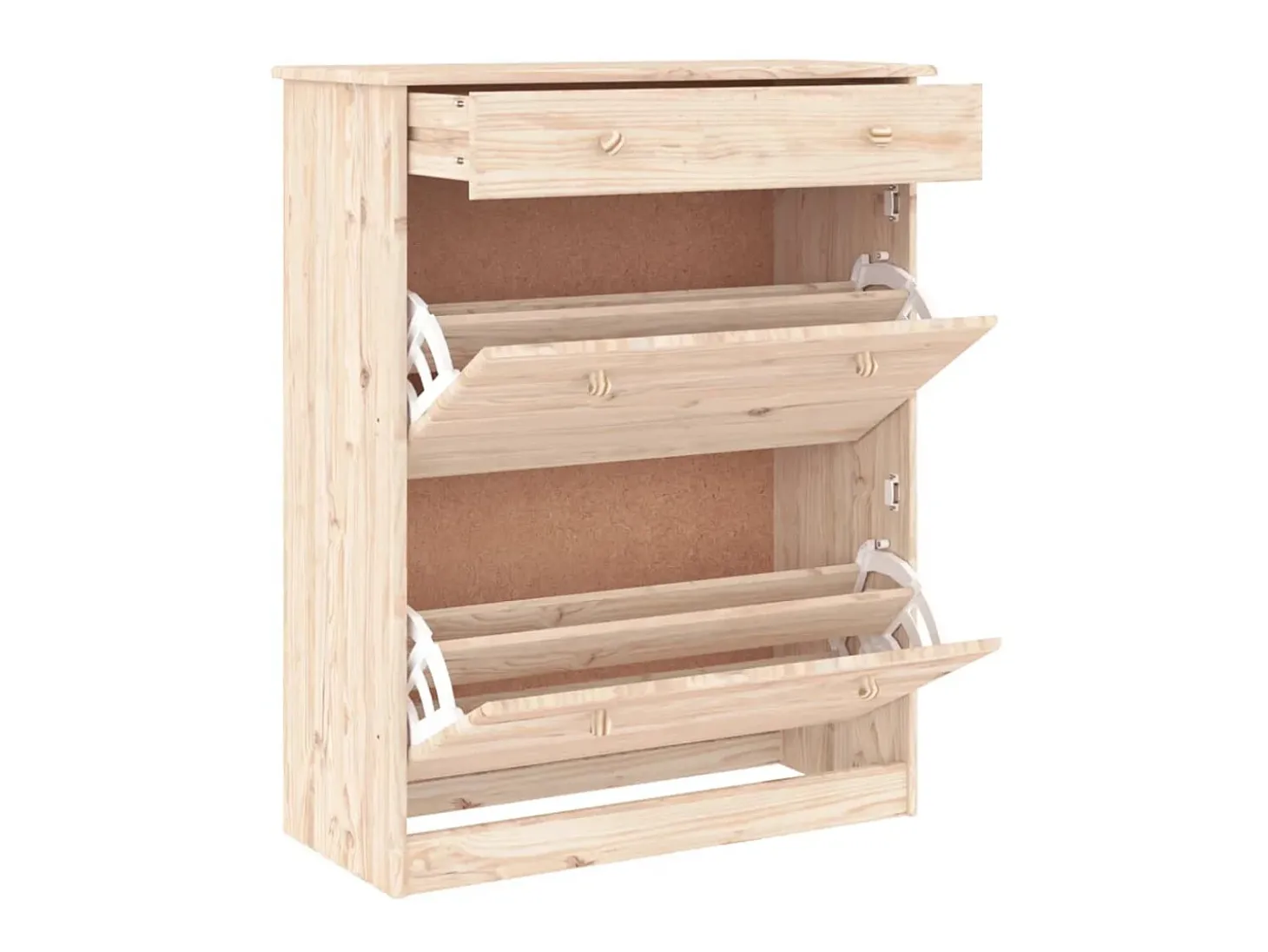 Mueble zapatero ALTA madera maciza de pino 77x35x96 cm ES963623