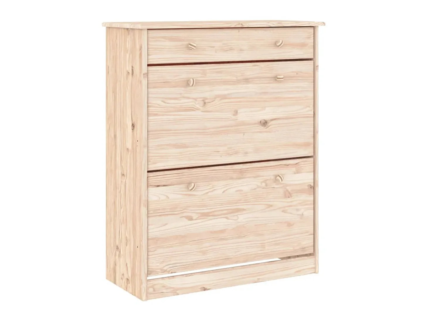 Mueble zapatero ALTA madera maciza de pino 77x35x96 cm ES963623