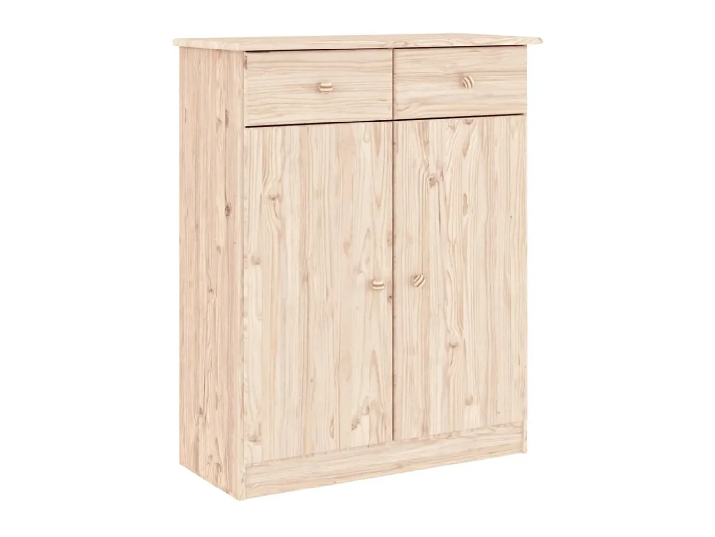 Mueble zapatero ALTA madera maciza de pino 77x35x96 cm ES972861
