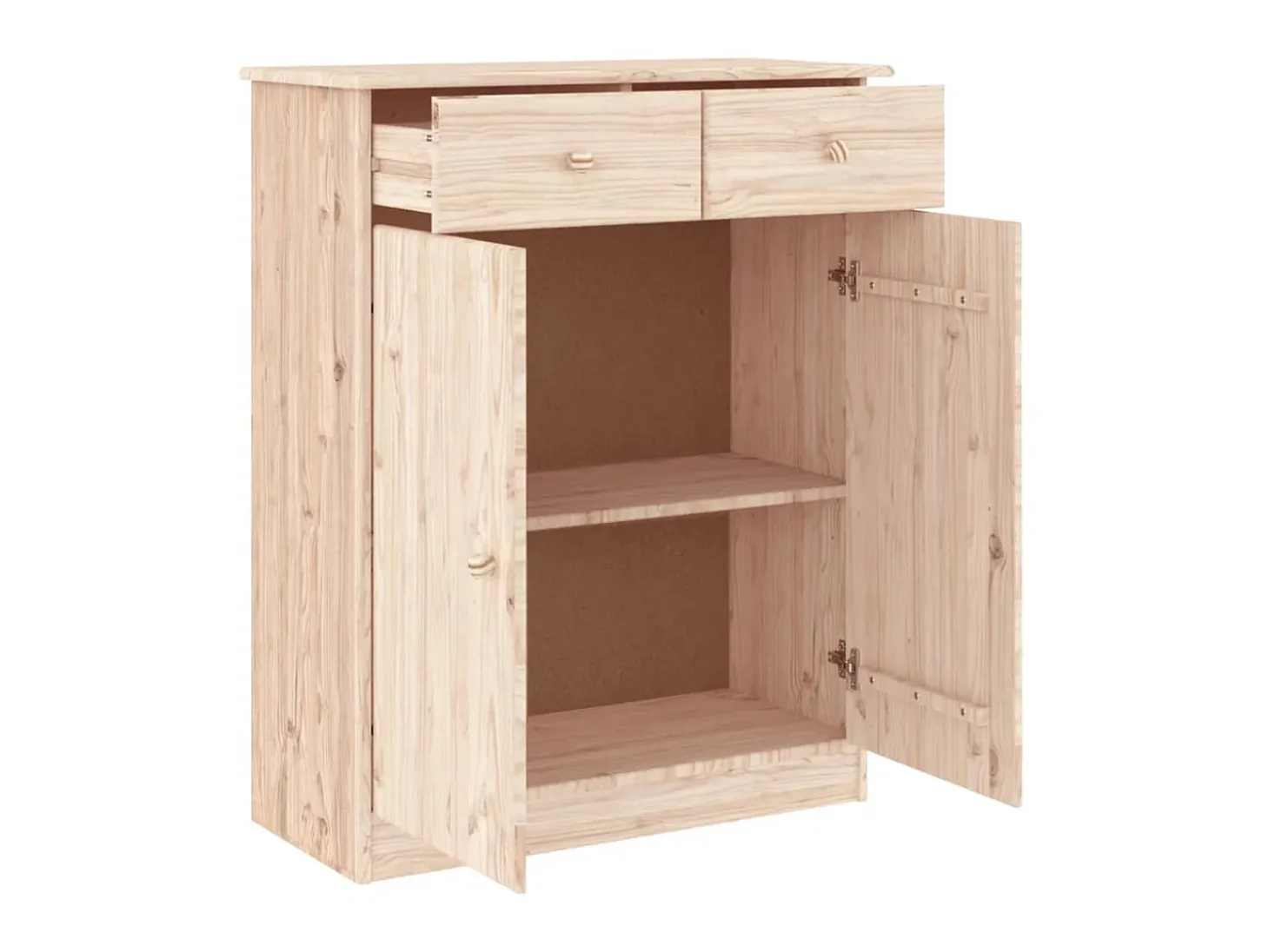 Mueble zapatero ALTA madera maciza de pino 77x35x96 cm ES972861