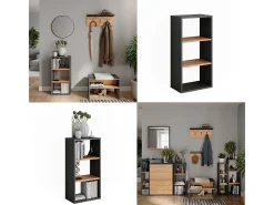 Mueble zapatero antracita/roble dorado 40x24x80.1 orlando