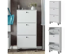 Mueble zapatero blanco 130x26x60 siri