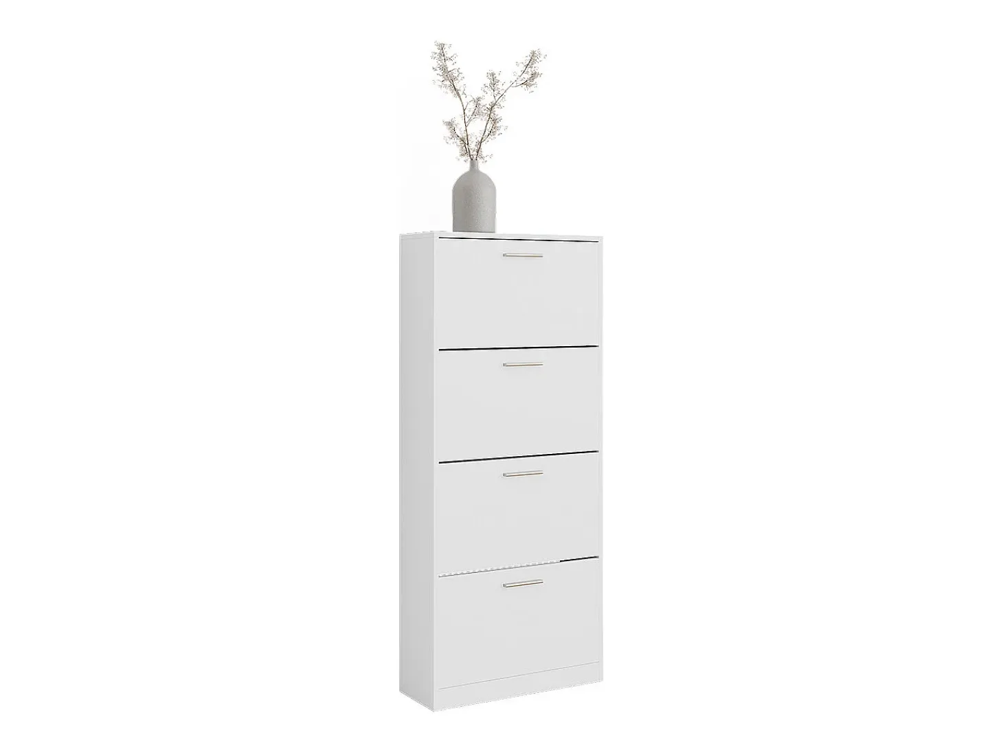 Mueble zapatero blanco 59x22x137 gizmo