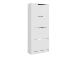 Mueble zapatero blanco 59x22x137 luca