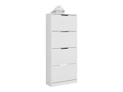 Mueble zapatero blanco 59x22x137 luca