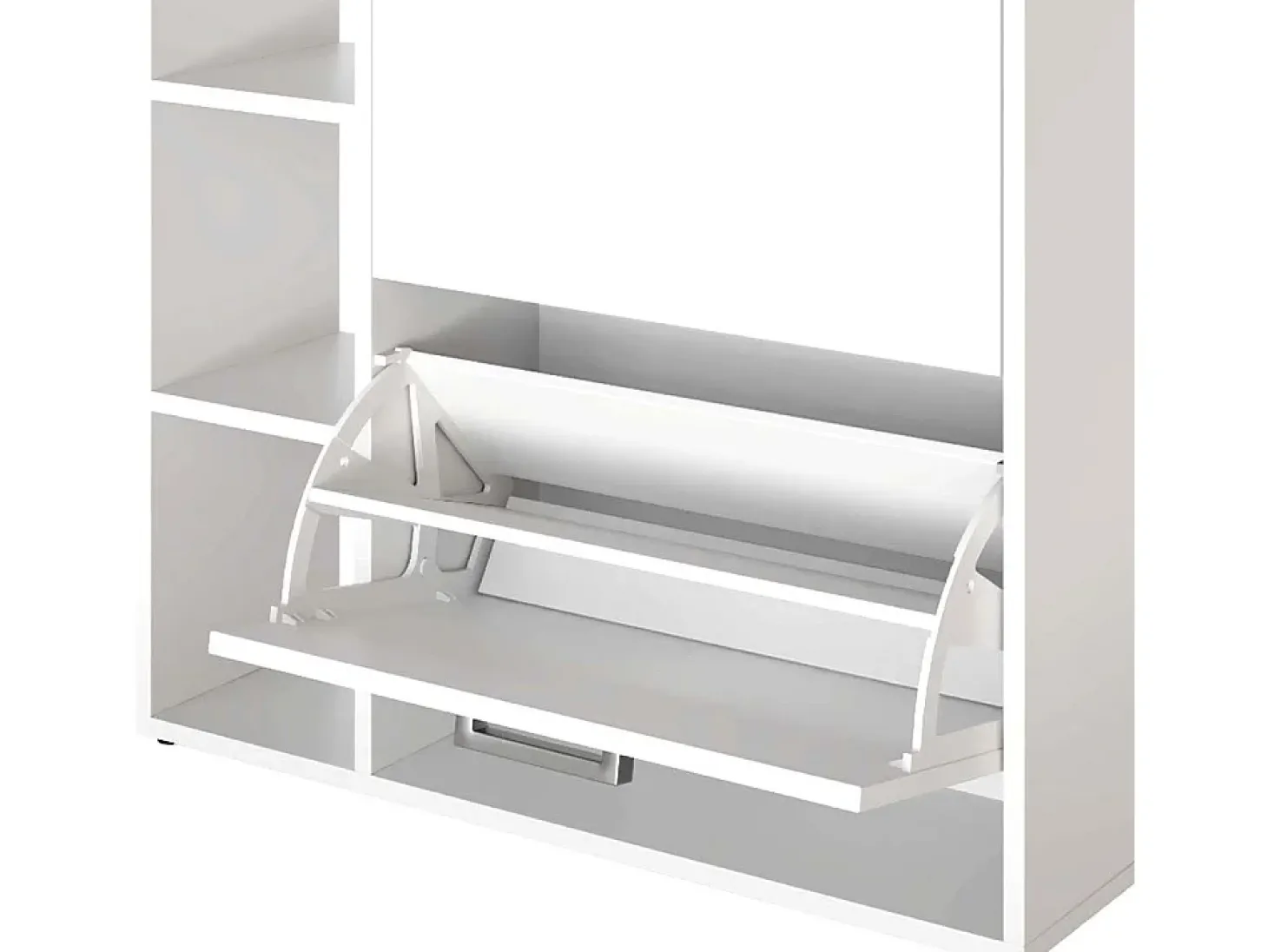 Mueble zapatero blanco 80x25x90 orlando