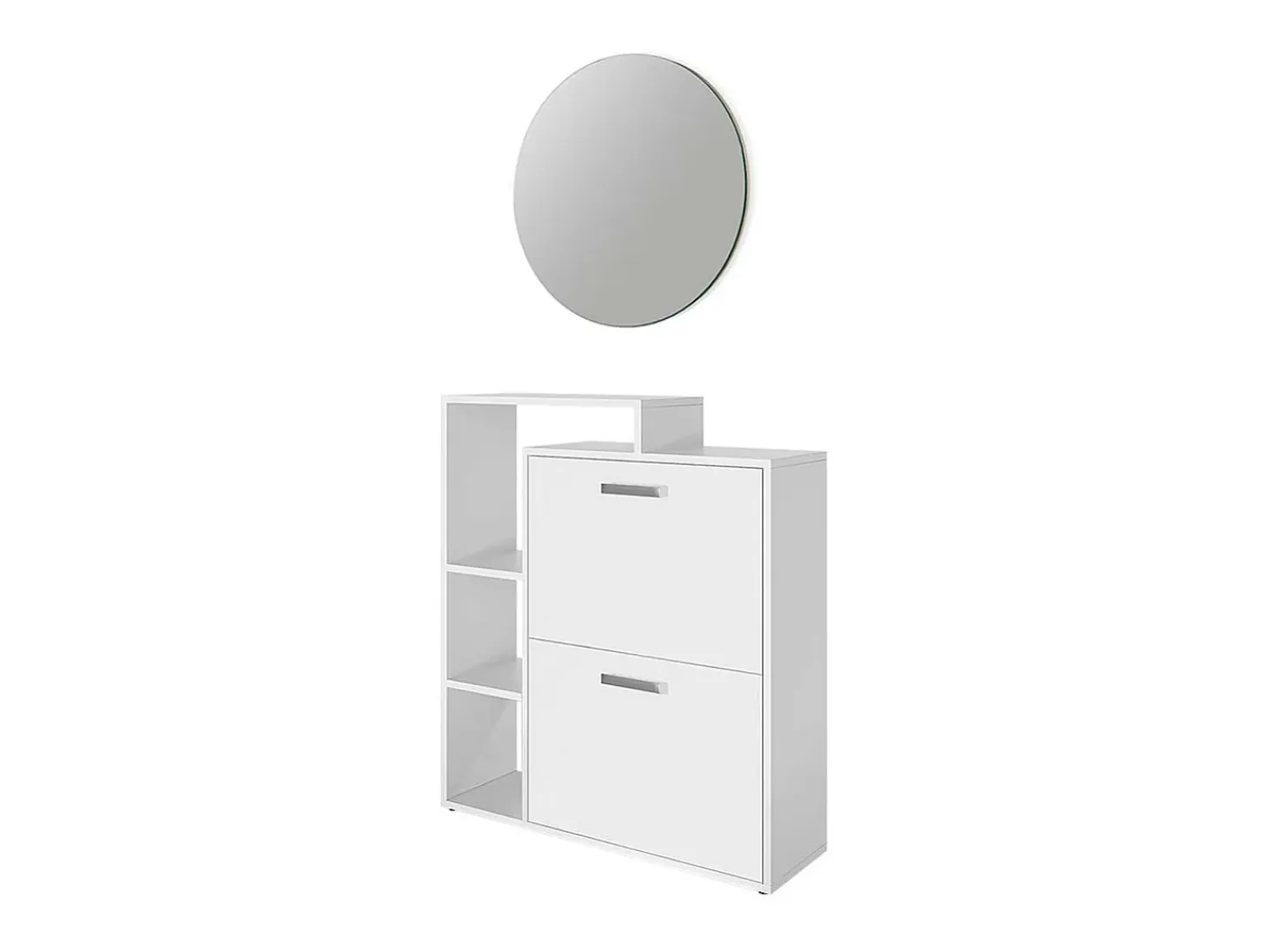 Mueble zapatero blanco 80x25x90 orlando