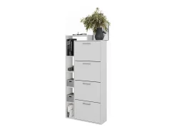 Mueble zapatero blanco 80x24.2x166.1 orlando