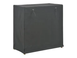 Mueble zapatero con funda de tela gris 79x40x80 cm ES789050