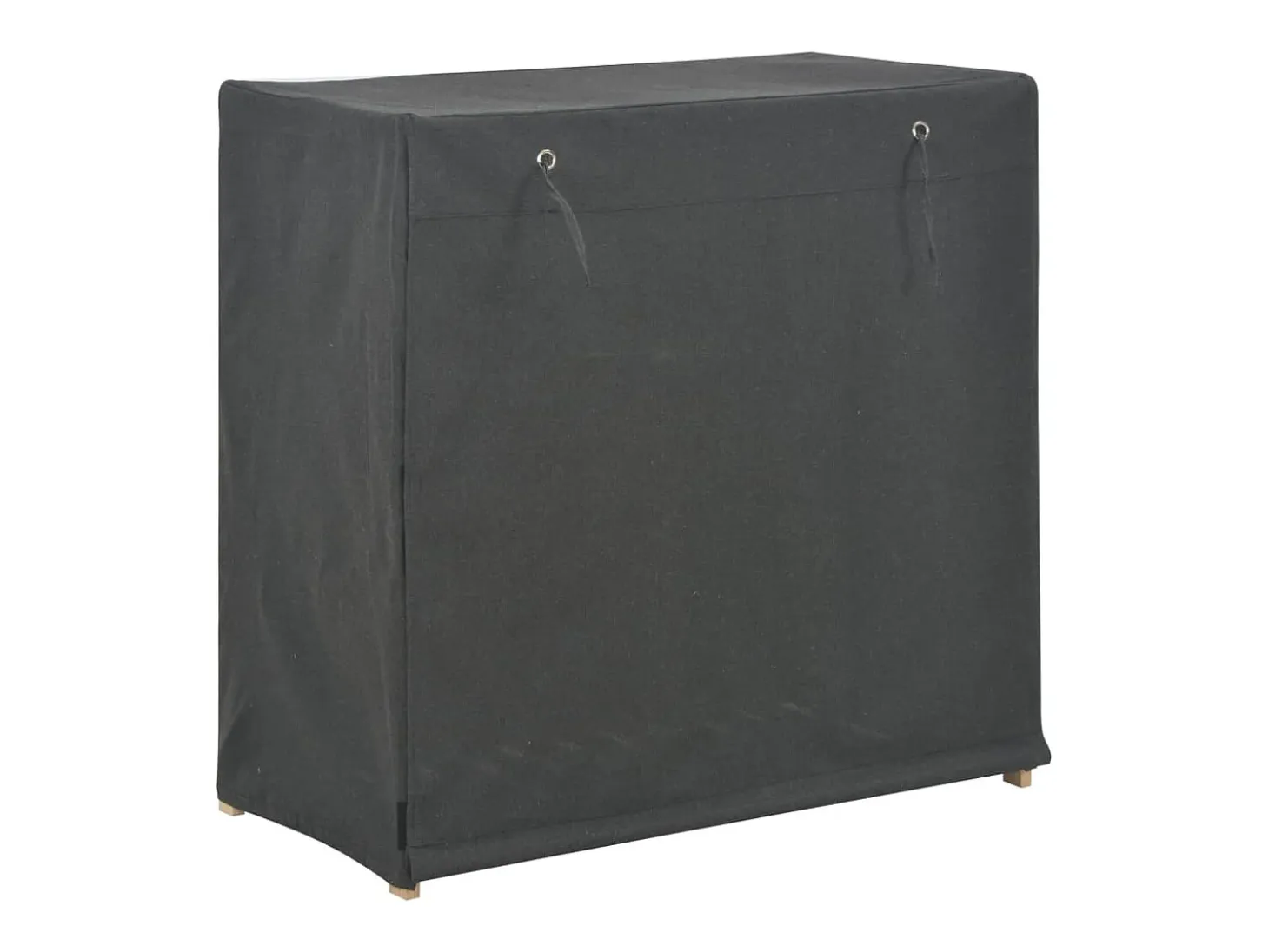 Mueble zapatero con funda de tela gris 79x40x80 cm ES789050