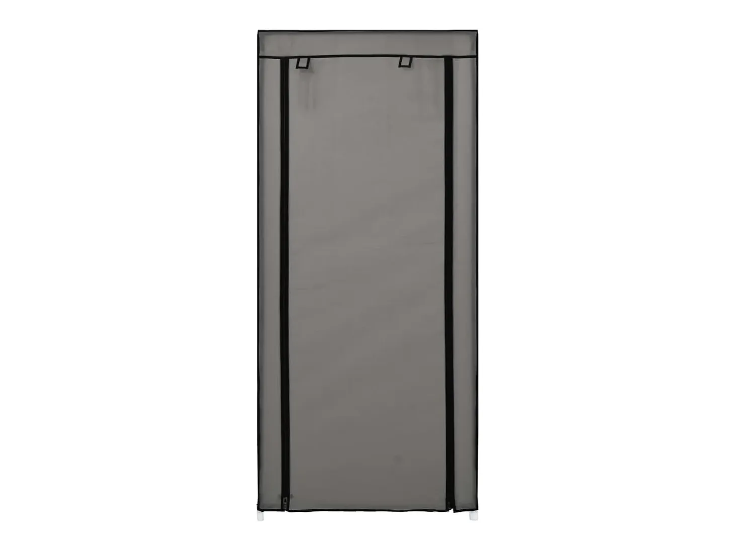 Mueble zapatero con funda de tela gris 58x28x106 cm ES648519