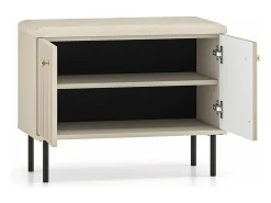 Mueble zapatero con lamas 68 cm - beige - CALETTO