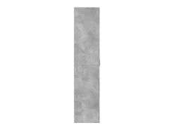Mueble zapatero contrachapada gris hormigón 80x39x178 cm ES889463
