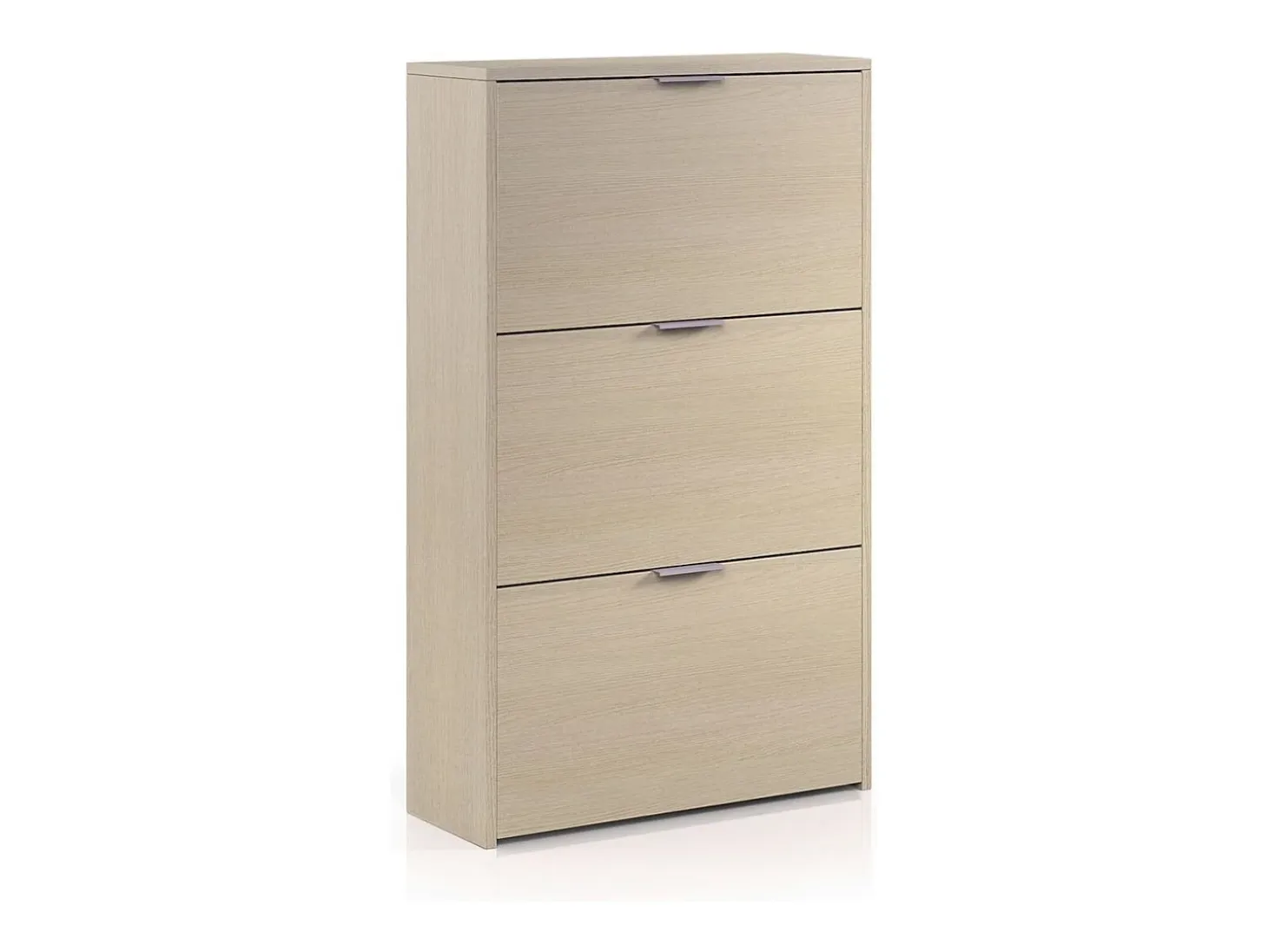 Mueble zapatero de 3 puertas abatibles - L60 cm