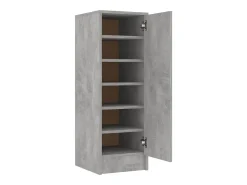 Mueble zapatero de aglomerado gris hormigón 32x35x92 cm ES373875