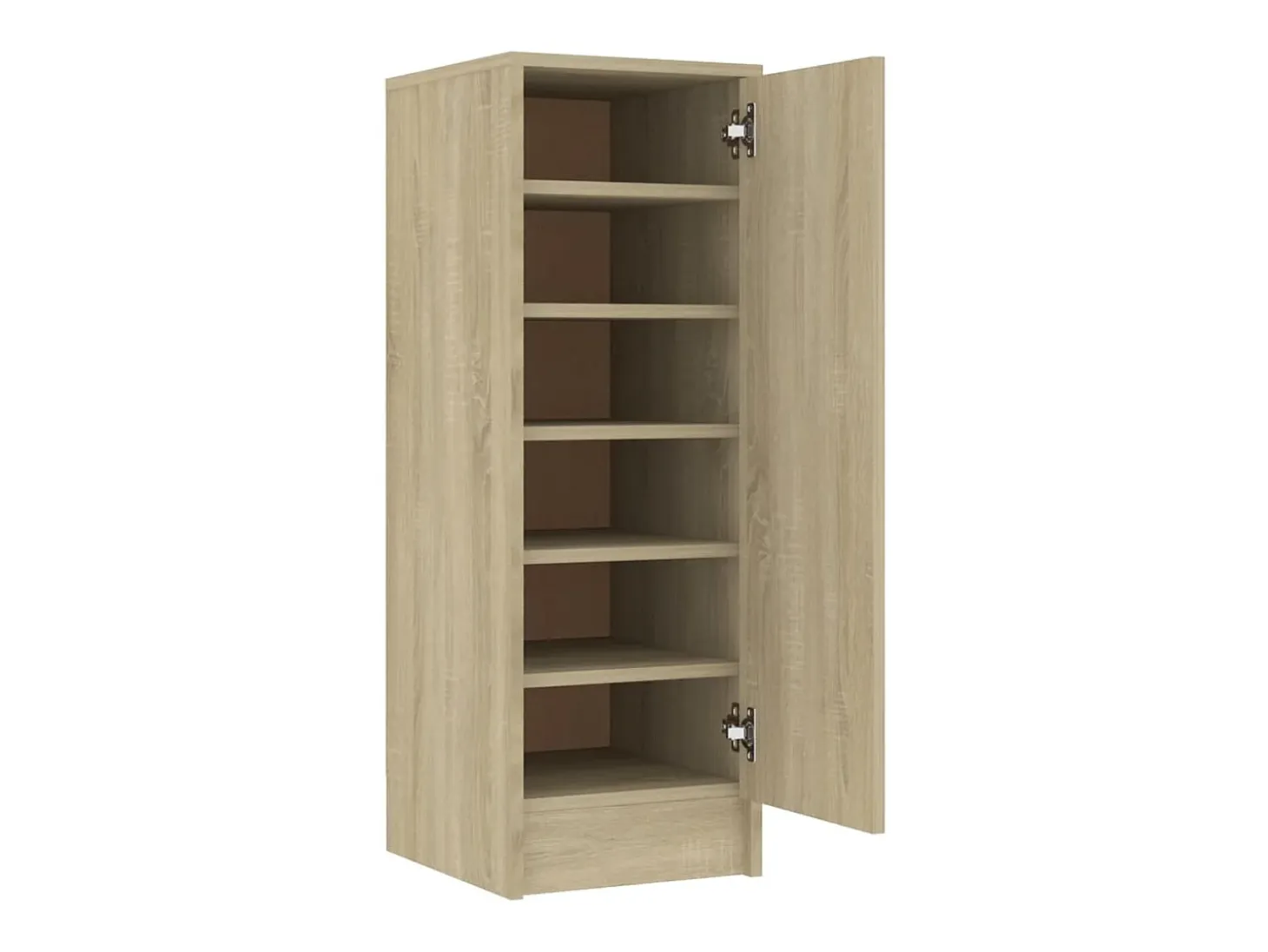 Mueble zapatero de aglomerado roble Sonoma 32x35x92 cm ES269074