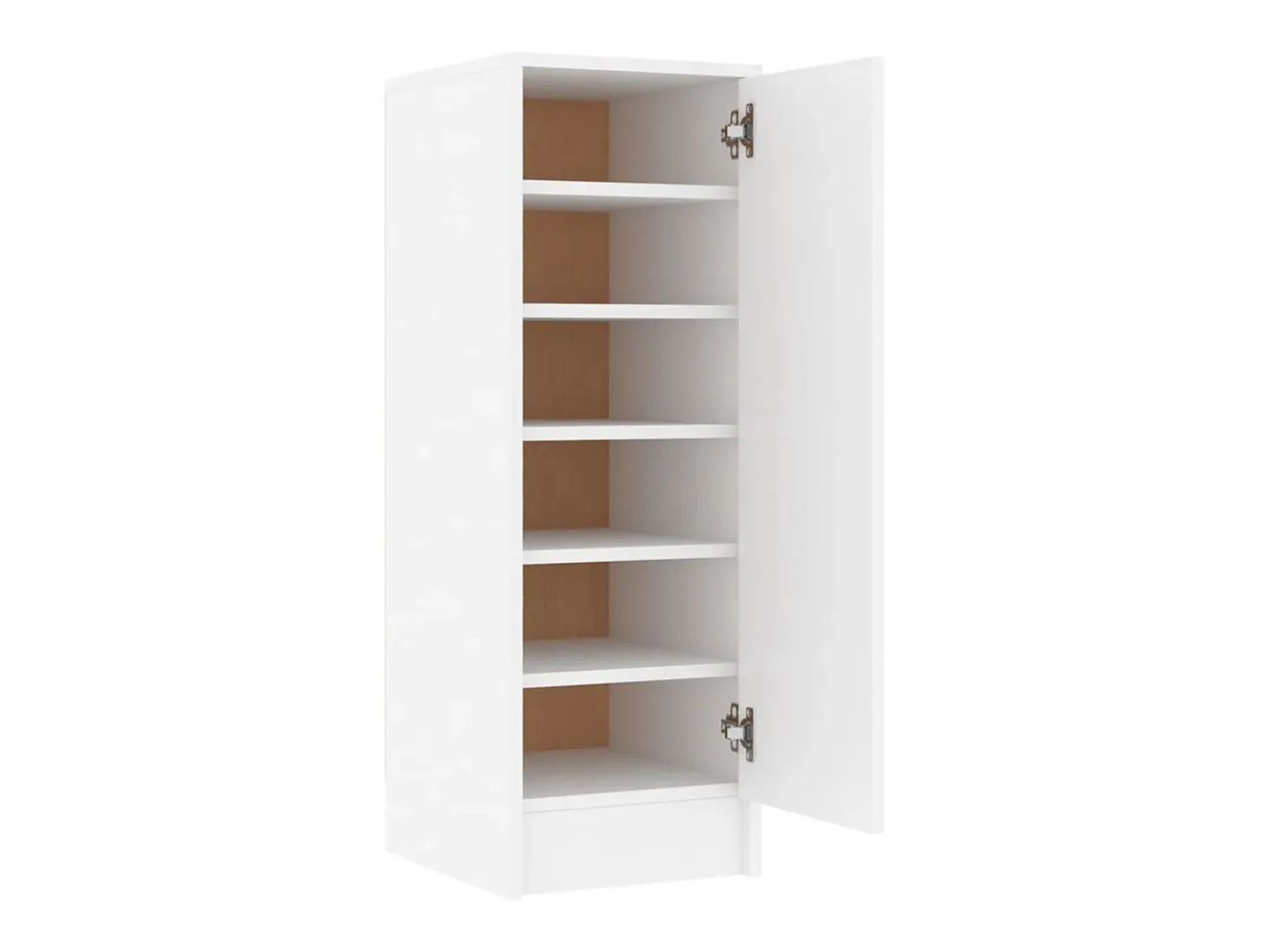 Mueble zapatero de aglomerado blanco 32x35x92 cm ES886591