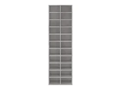 Mueble zapatero de contrachapada gris hormigón 80x35,5x180 cm ES205803