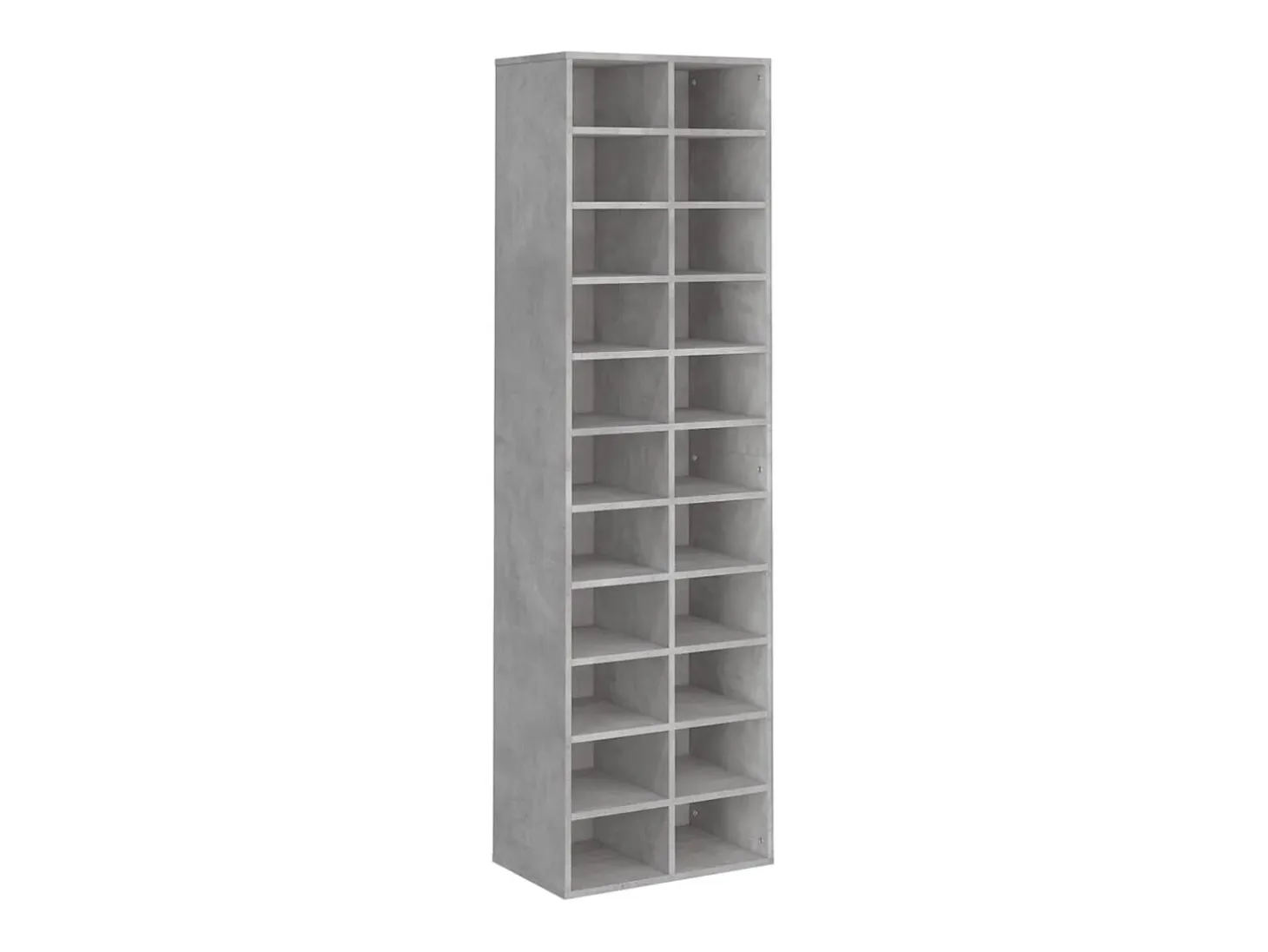 Mueble zapatero de contrachapada gris hormigón 80x35,5x180 cm ES205803