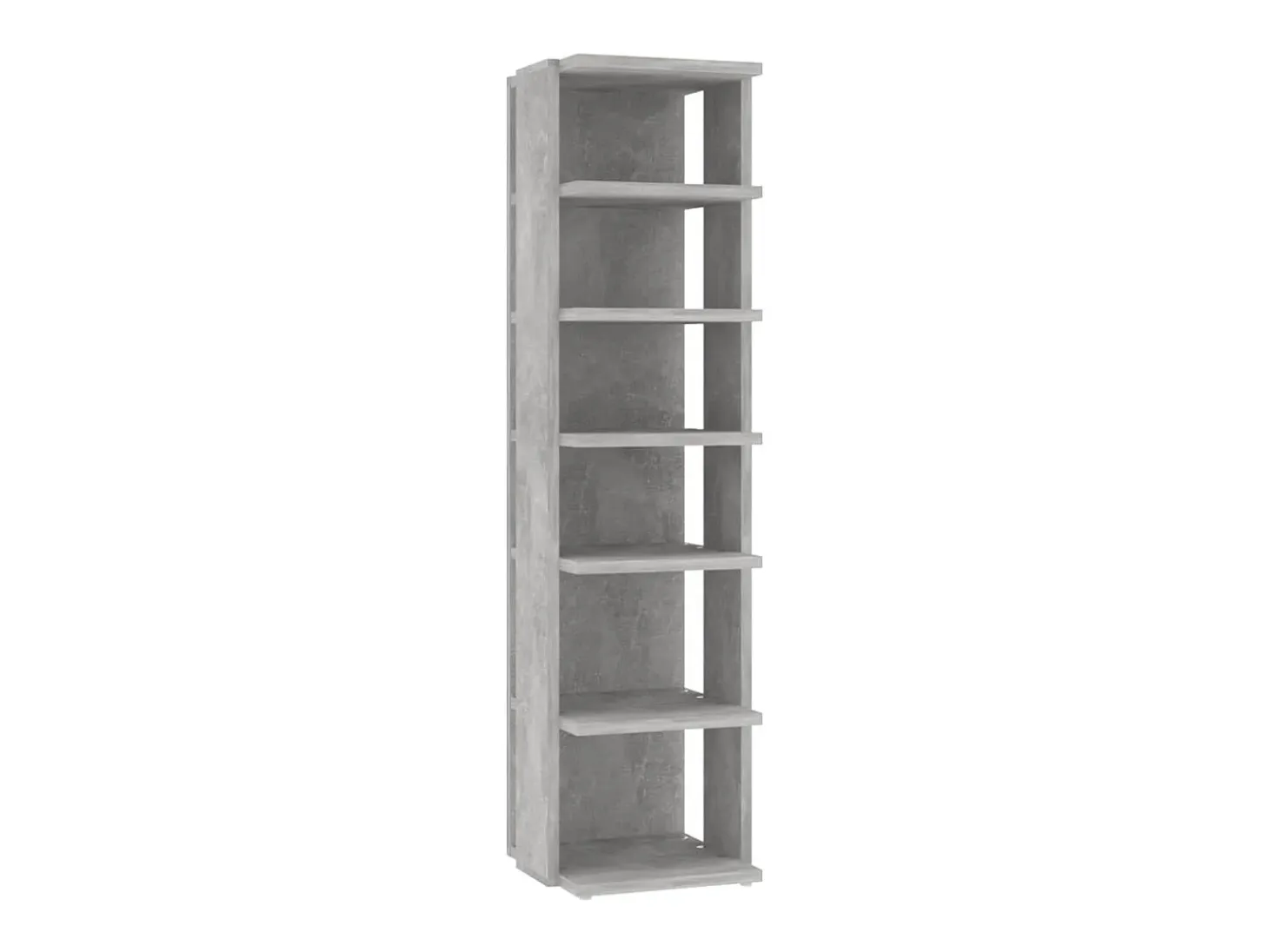 Mueble zapatero de ingeniería gris hormigón 27,5x27x102 cm ES736268