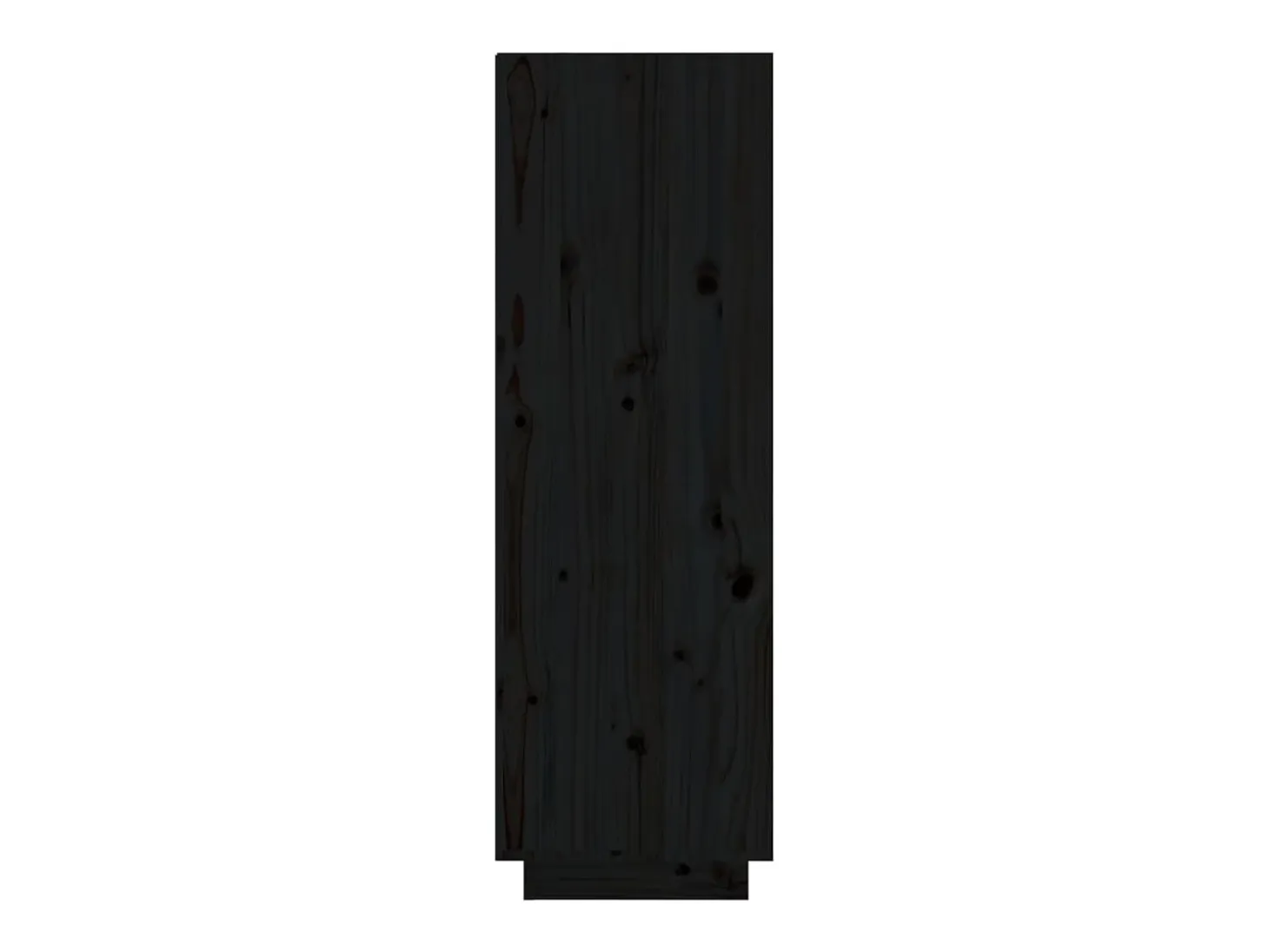 Mueble zapatero de madera maciza de pino negro 30x34x105 cm ES556892