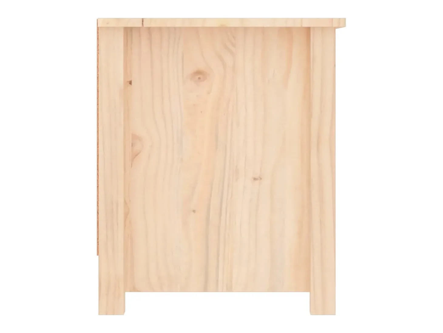 Mueble zapatero de madera maciza de pino 110x38x45,5 cm ES552309