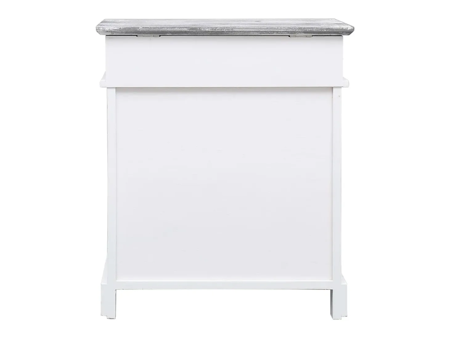 Mueble zapatero de madera de Paulownia gris 50x28x58 cm ES827045