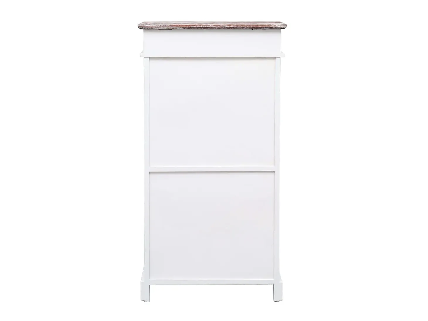 Mueble zapatero de madera de Paulownia marrón 50x28x98 cm ES565210