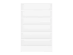 Mueble zapatero de madera contrachapada blanco 60x35x92 cm ES377426