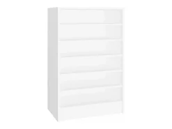 Mueble zapatero de madera contrachapada blanco 60x35x92 cm ES377426
