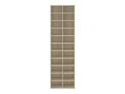 Mueble zapatero de madera contrachapada color roble 54x34x183cm ES100805
