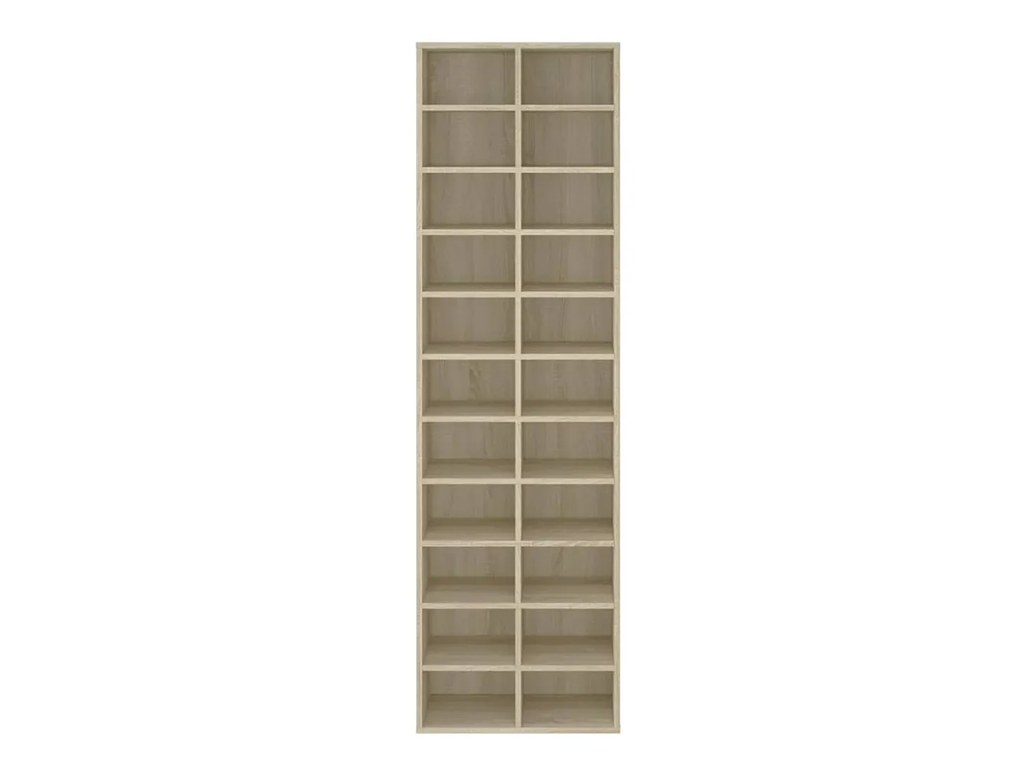 Mueble zapatero de madera contrachapada color roble 54x34x183cm ES100805