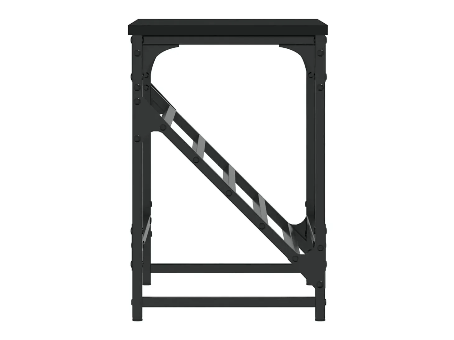 Mueble zapatero de madera de ingeniería negro 60x30x45 cm ES614196