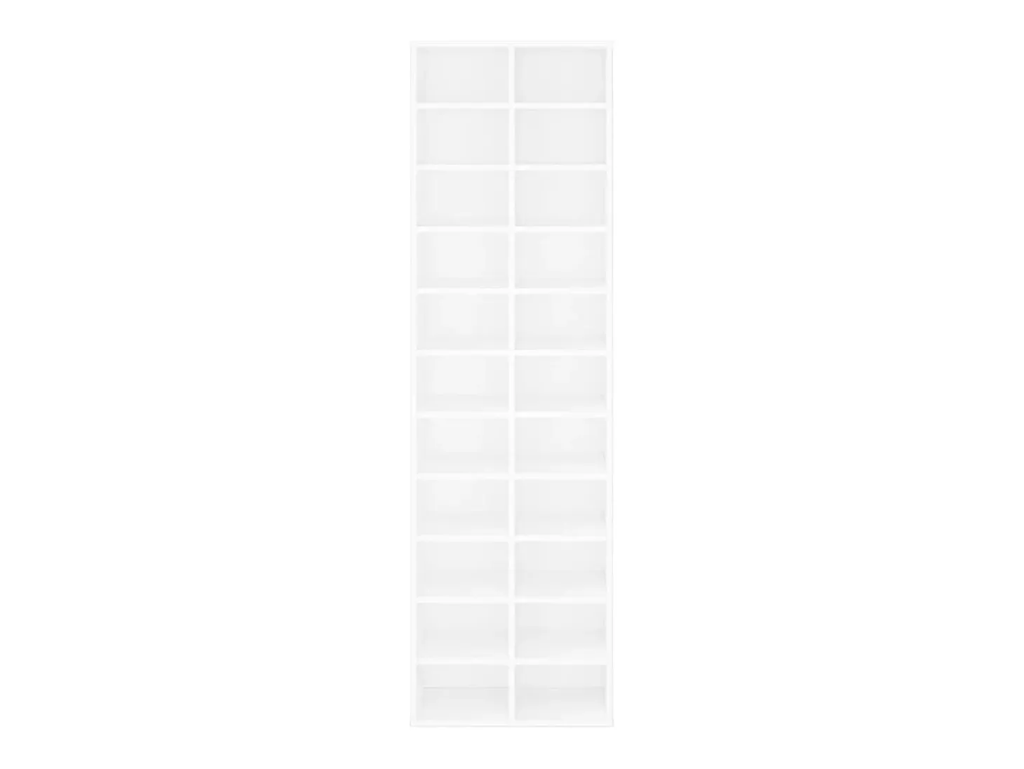 Mueble zapatero de madera contrachapada blanco 54x34x183 cm ES839409