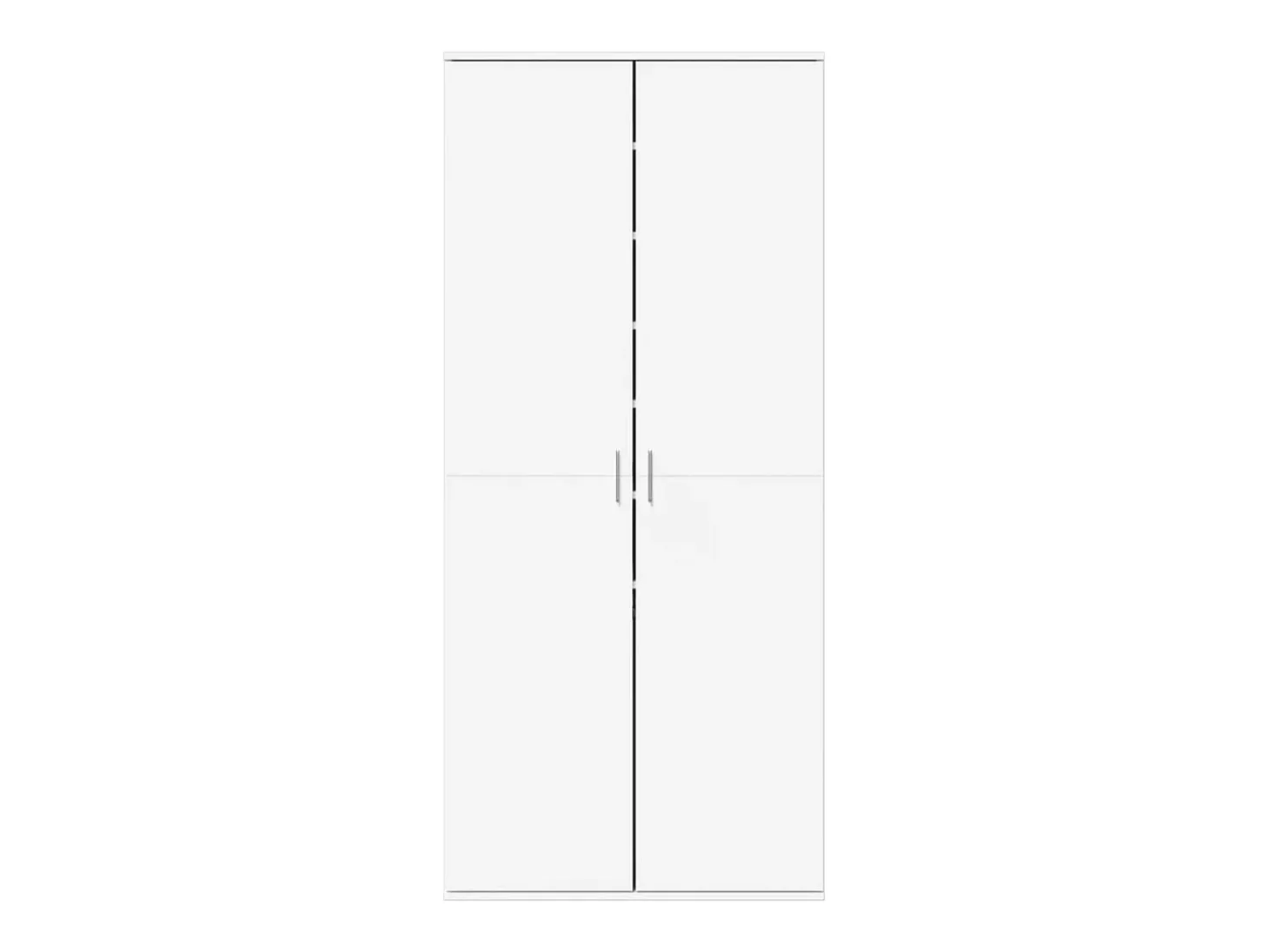 Mueble zapatero de madera de ingeniería blanco 80x39x178 cm ES229531