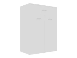 Mueble zapatero de madera contrachapada blanco 60x35x84 cm ES400854