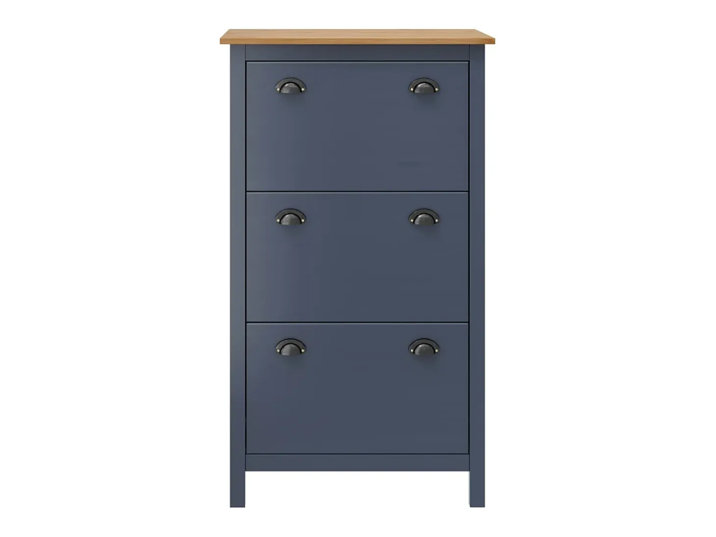 Mueble zapatero Hill madera pino gris 72x35x124 cm ES148690