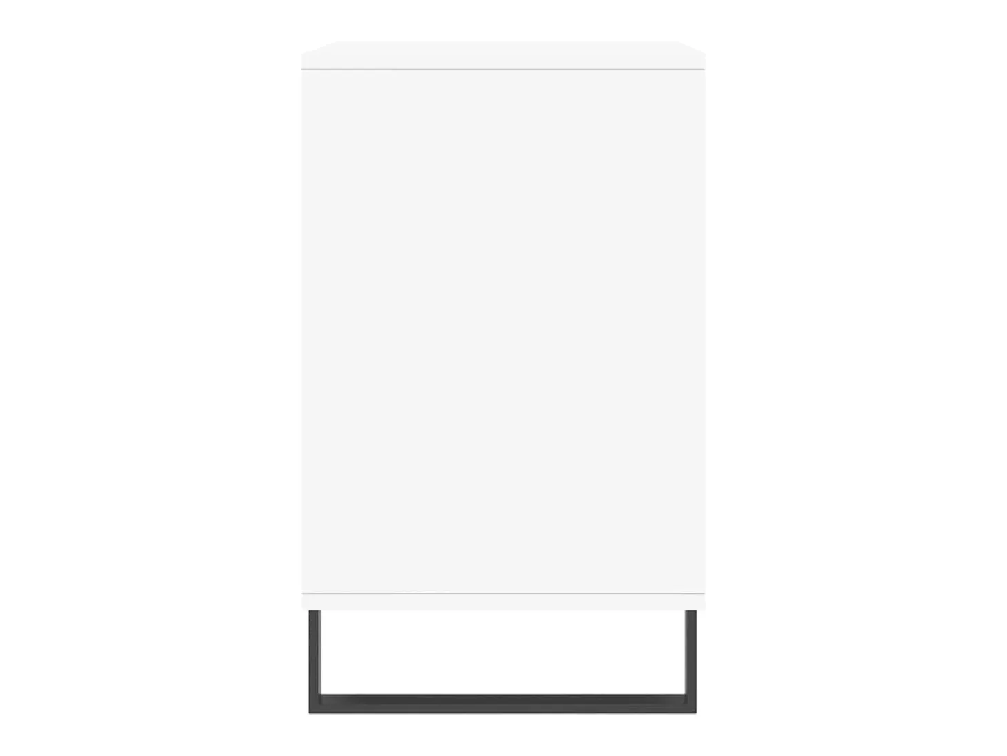 Mueble zapatero madera contrachapada blanco brillo 102x36x60 cm ES954575