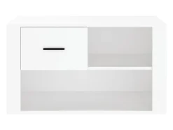 Mueble zapatero madera contrachapada blanco 80x35x45 cm ES417784