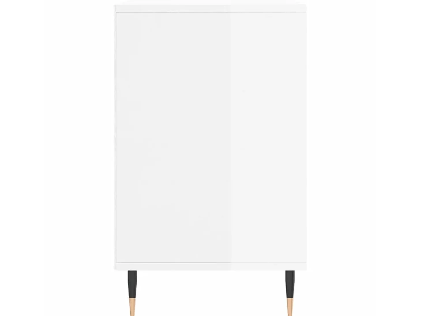 Mueble zapatero madera contrachapada blanco brillo 102x36x60 cm ES482690