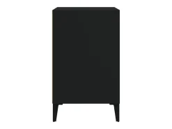 Mueble zapatero madera contrachapada negro 102x36x60 cm ES532663