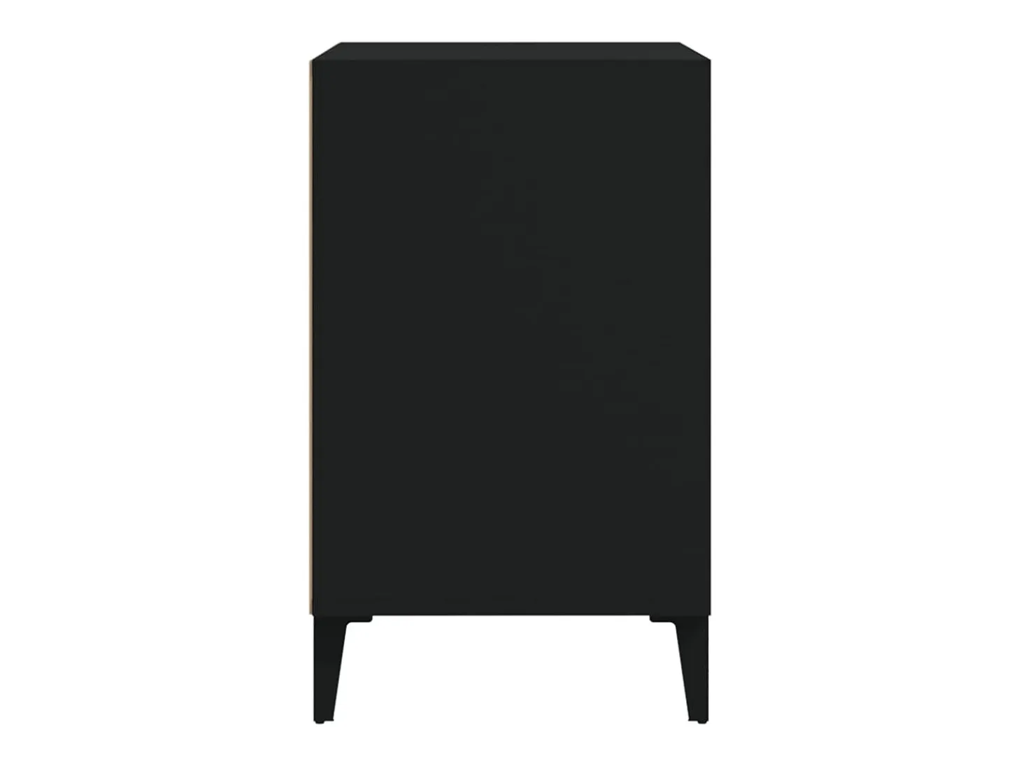 Mueble zapatero madera contrachapada negro 102x36x60 cm ES532663