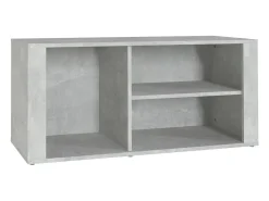 Mueble zapatero madera contrachapada gris hormigón 100x35x45 cm ES474192