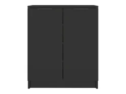 Mueble zapatero madera contrachapada negro 59x35x70 cm ES168085